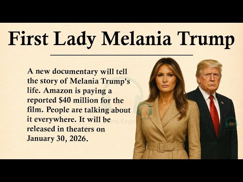 $40 Million Documentary about the First Lady Melania Trump || 🥇👗Learn English Through Story Level 3