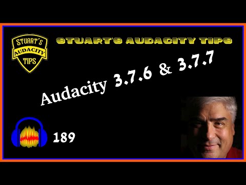 SAT 189 - Audacity 3.7.6  & 3.7.7