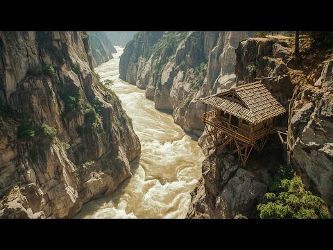 Survive Alone: ​​Build a Tree House by a Swift River, Fish and Cook with Primitive Tools