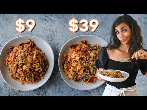 $9 vs. $39 Vegan Bolognese