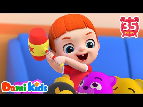 歡樂打地鼠🐹🎯｜訓練反應力的趣味遊戲｜動物模仿律動歌｜邊跳邊學身體協調｜寶貝多米