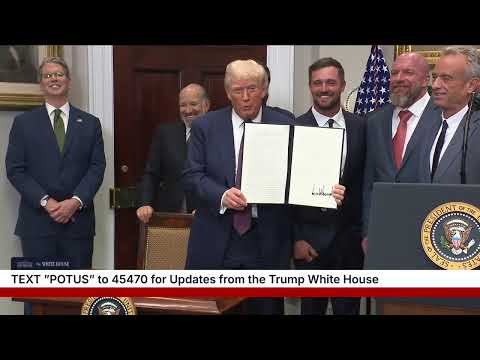 President Trump Signs an Executive Order, July 31, 2025