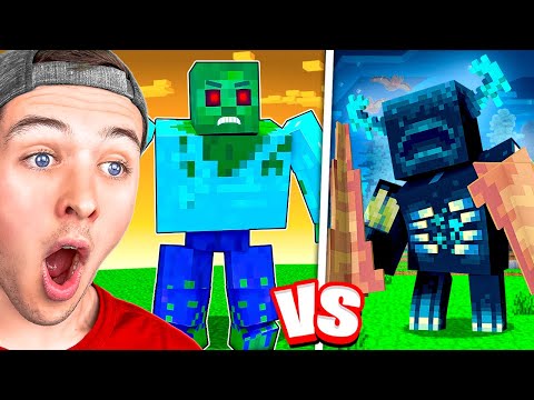 The WARDEN vs MUTANT ZOMBIE Minecraft Animation!