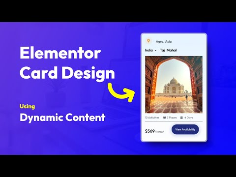 Dynamic Elementor Card Design + Custom Post Type & Loop Grid
