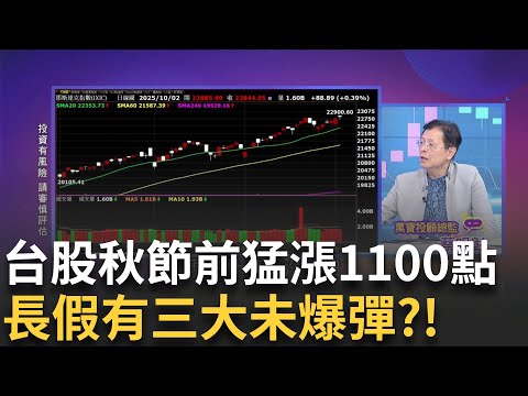 中秋+國慶連假來臨..台股節後風暴?繼續唱多頭!?股市太兇險!只買一檔拚退休 現場專家大亂鬥｜【關我什麼事PART2】陳斐娟 主持｜20251003 關我什麼事