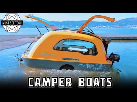 Top 7 Camper Boats and Amphibious Trailers for Sea and Land Vacations