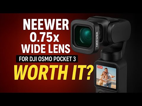Neewer 0.75X Wide Lens for DJI OSMO Pocket 3 - Worth It? (Full Test & Comparison)