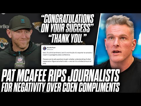Pat McAfee Rips Journalists Upset Over Reporter Complimenting Liam Coen At Press Conference
