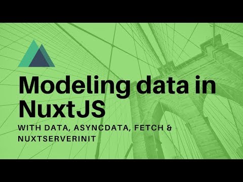 NuxtJS data, asyncData, fetch and nuxtServerInit - when, how, why?