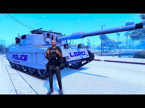 Shapeshifting Tank Cop Car | GTA 5 RP