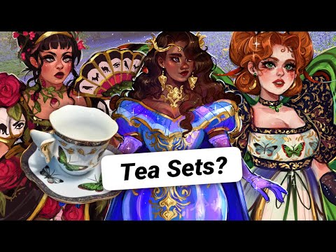 Turning TEA SETS into PRINCESSES ☕🪻🫖cause I have Bridgerton brainrot (CHARACTER DESIGN CHALLENGE)