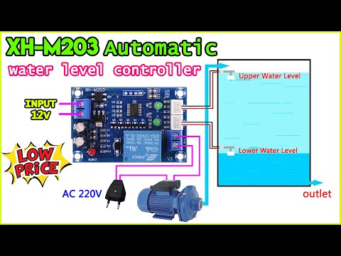 XH-M203 Full Automatic Water Level Controller Pump Switch Module Ac/Dc 12V Relay Sensors
