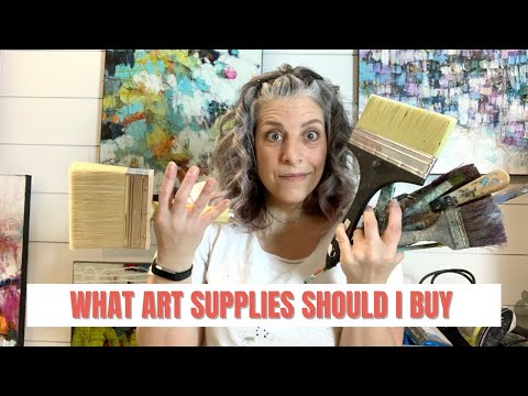 CURIOUS ABOUT WHAT ART SUPPLIES TO BUY? - See what art supplies I use to create abstract art
