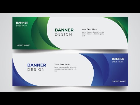 How to Create Modern Banner Design in Adobe Illustrator | Adobe Illustrator CC 2020