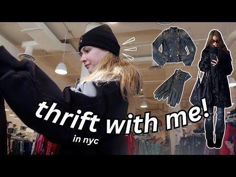 THRIFT WITH ME in NYC for winter (coats, gloves, pants)
