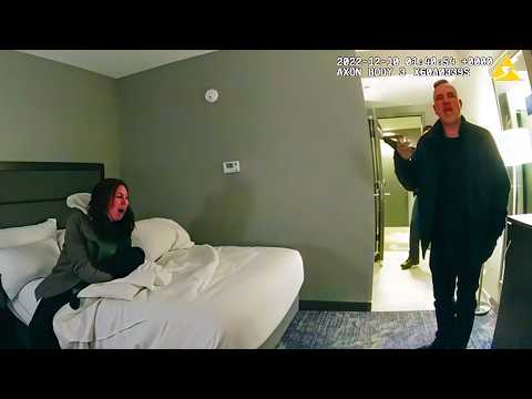 Unhinged Couple Attack Police in Hotel Room
