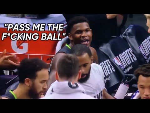 LEAKED Video Of Anthony Edwards Getting Heated At The Timberwolves: “Just Pass Me The F*cking Ball”👀