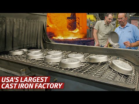 How America's Largest Cast Iron Pan Factory Makes Almost Two Million Pans per Month — Dan Does