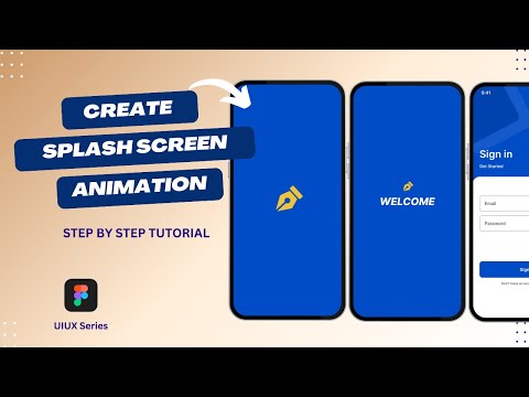 Splash Screen Animation in Figma। Ui Design Tutorial | Signup Page #ui #figmatutorial #figma