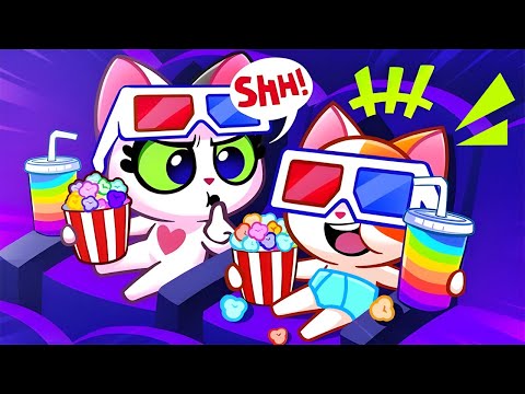 Movie Theater Manners Adventure | Kids Learn Good Habits | Purr-Purr Stories