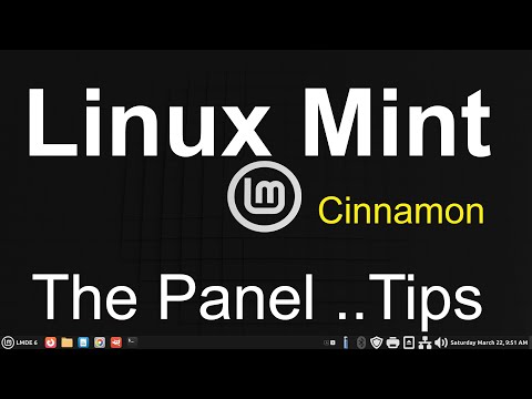 Linux Mint - Cinnamon - Panel Bar Tips.