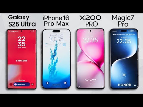 Samsung Galaxy S25 Ultra vs iPhone 16 Pro Max vs Vivo X200 Pro vs Magic 7 Pro - Battery Drain Test
