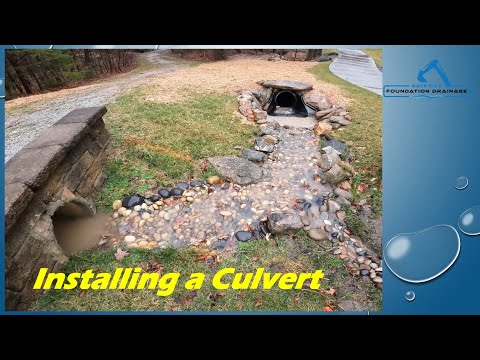 Converting a riprap channel to a culvert