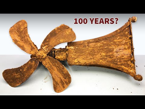 Restoration of Antique Rusty Kerosene Oil Table Fan | 100 Years Old Fan
