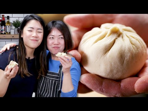 Mom Teaches Daughter How To Make Bao