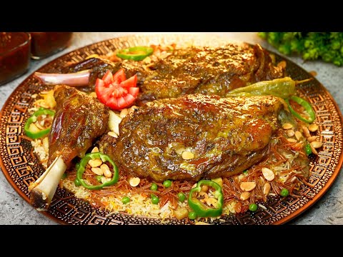 عندك كتف او فخذة 🍖🔥 جربي قوزي اللحم العراقي الذايب مع ألذ ارز وحشوة خرافية