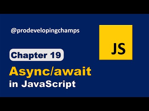 Async/await in JavaScript | Promises | JavaScript Full Course #19