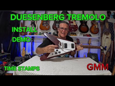 How To DIY Duesenberg Les Trem Install-Demo Gibson Flying V