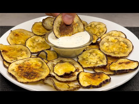 Better than chips! Eggplants crispy and tasty, ready in just a few minutes! No frying!