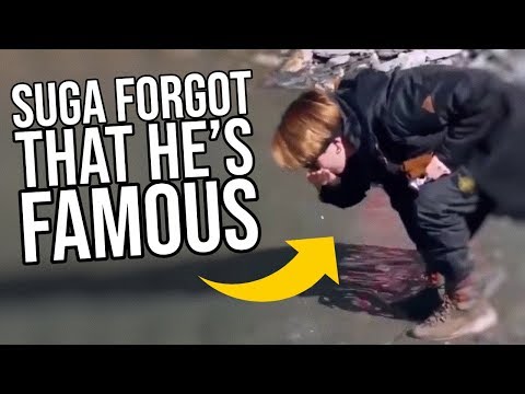 Suga forgot that he's famous