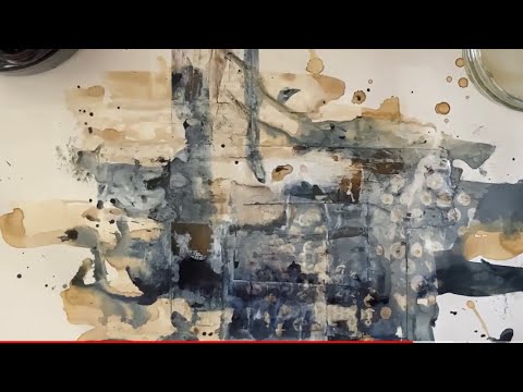5 of the BEST surface texture ART TECHNIQUES [mix media & collage] acrylic/ink/bleach