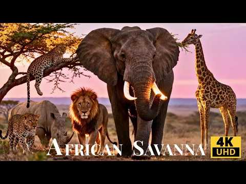 African Safari Animals 4K: Savanna Wildlife & Untouched Wilderness