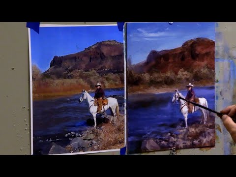 Painting Westerns  The Crossing  Quick Techniques for Landscapes and Westerns