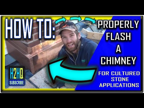 How to Properly flash a chimney for cultured stone
