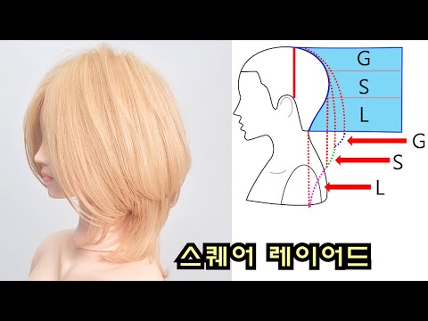 스퀘어 응용 레이어드커트 입니다 /베이직커트/스퀘어레이어커트/레이어드커트