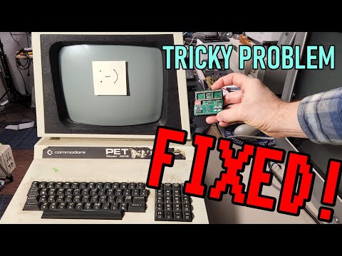 Let's troubleshoot and fix this Commodore PET