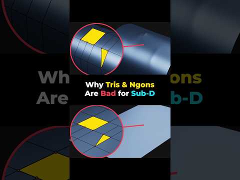 Why Tris & Ngons Can Ruin Your Model! #3dmodeling #3dart #blender