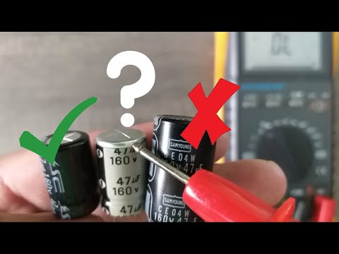 How to test a capacitor with a multimeter. 3 examples