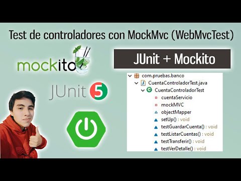 Test de Controladores en Spring Boot con Mockito y JUnit usando MockMvc (WebMvcTest)