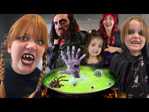 DRACULA FAMiLY the MOViE!! Halloween potions with Vampire Adley in Haunted House! NO TRiCK or TREAT