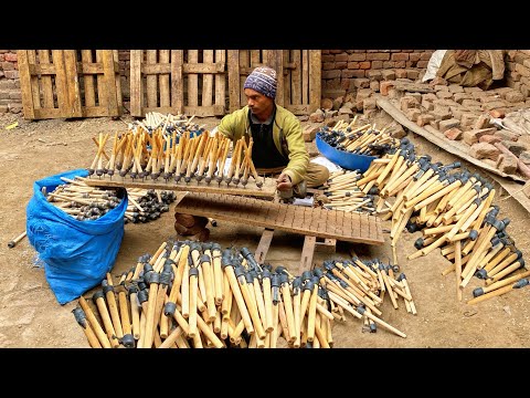 Amazing Process of Making Bobbins to use Weaving Power Looms  | Creative Wood Working ideas