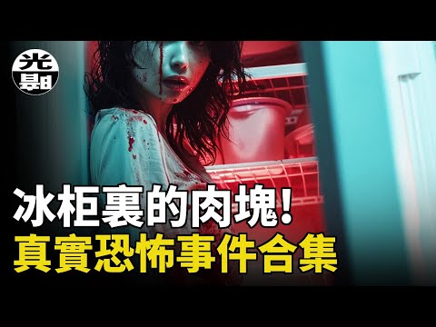 冰柜裏的神秘肉塊！倒立的活死人！？毒氣室裏的冤魂！三個真實恐怖事件合集--懸案 刑事 調查 奇聞 檔案 迷案解讀 盡在光暗雜學館