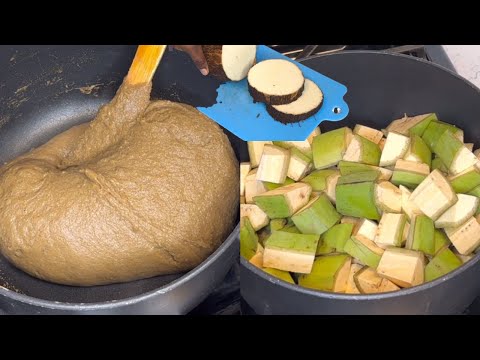 How to make plantain & yam fufu in two ways. Best fufu recipe from scratch.