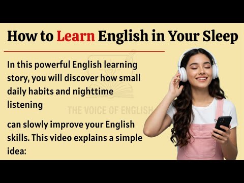 How to learn English in your sleep |Little nighttime habits that will improve your English naturally