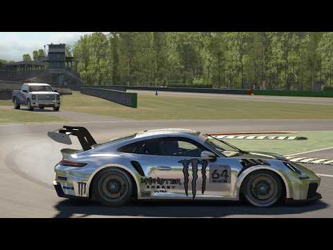 New Porsche Cup at Monza using Moza R3