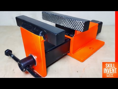 How To Make A Bench Vise || DIY Metal Bench Vise
